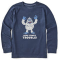 Kids Bumble Here Comes Trouble Long Sleeve Crusher Tee product image 1