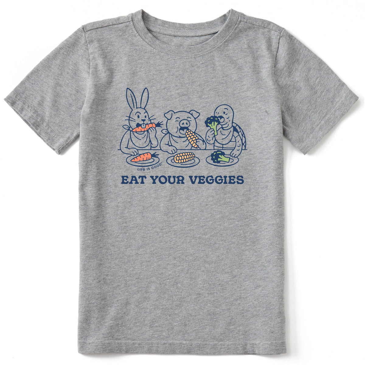 Kids Eat Your Veggies Animals Short Sleeve Crusher Tee product image 1
